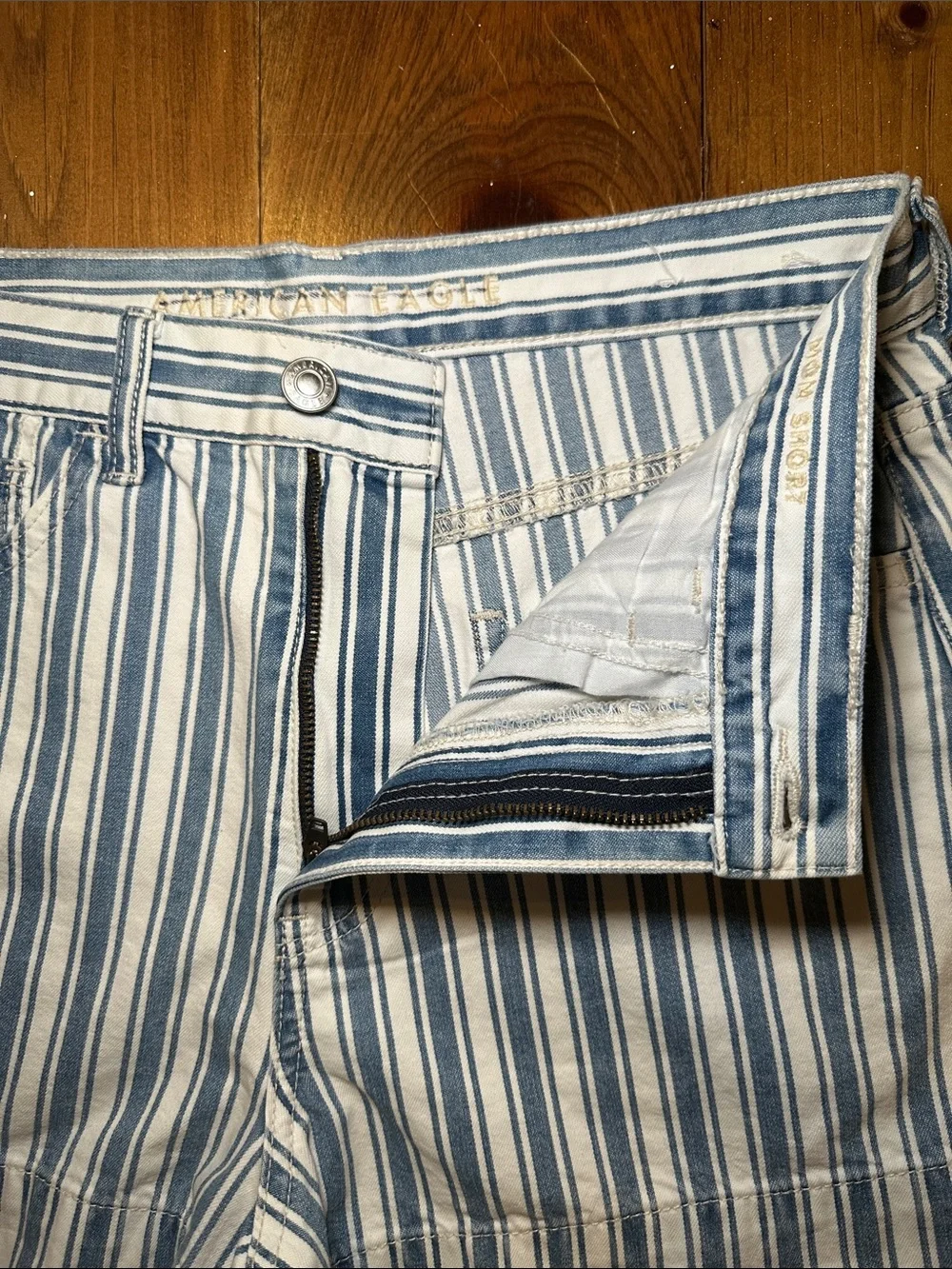 American Eagle Outfitters Striped Mom Short